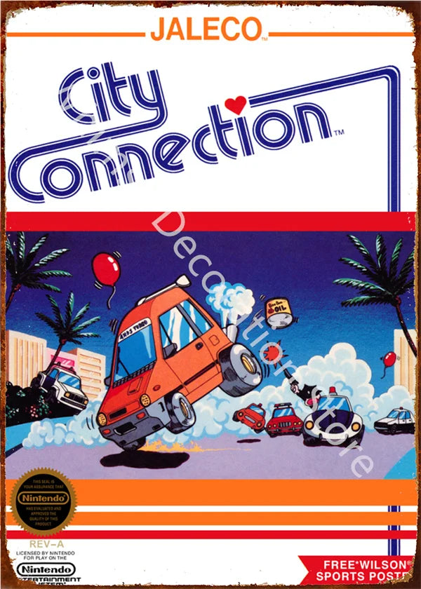 Anime Retro Video Game Metal Tin Sign - Wall Decor for Home Room