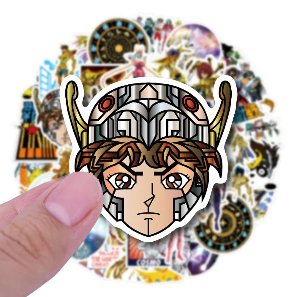 Saint Seiya Stickers - Waterproof Vinyl Anime Laptop Decals | Bronze & Gold Saints