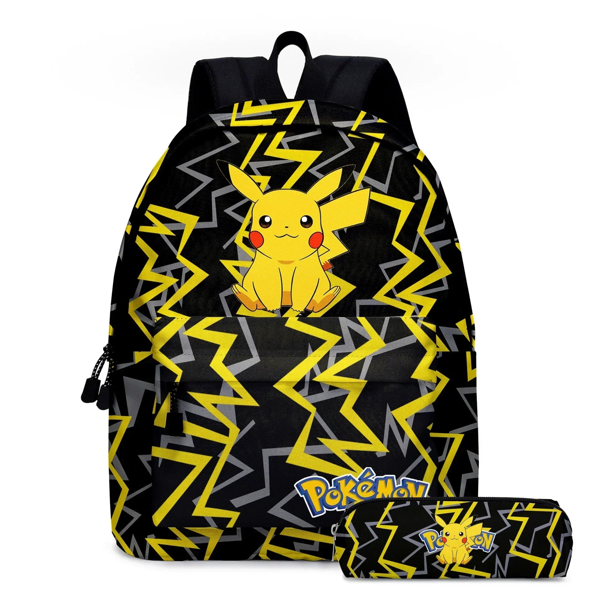 Pokémon Pikachu Backpack Student School Bag Pencil Case