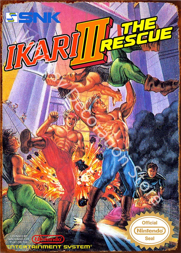 Anime Retro Video Game Metal Tin Sign - Wall Decor for Home Room