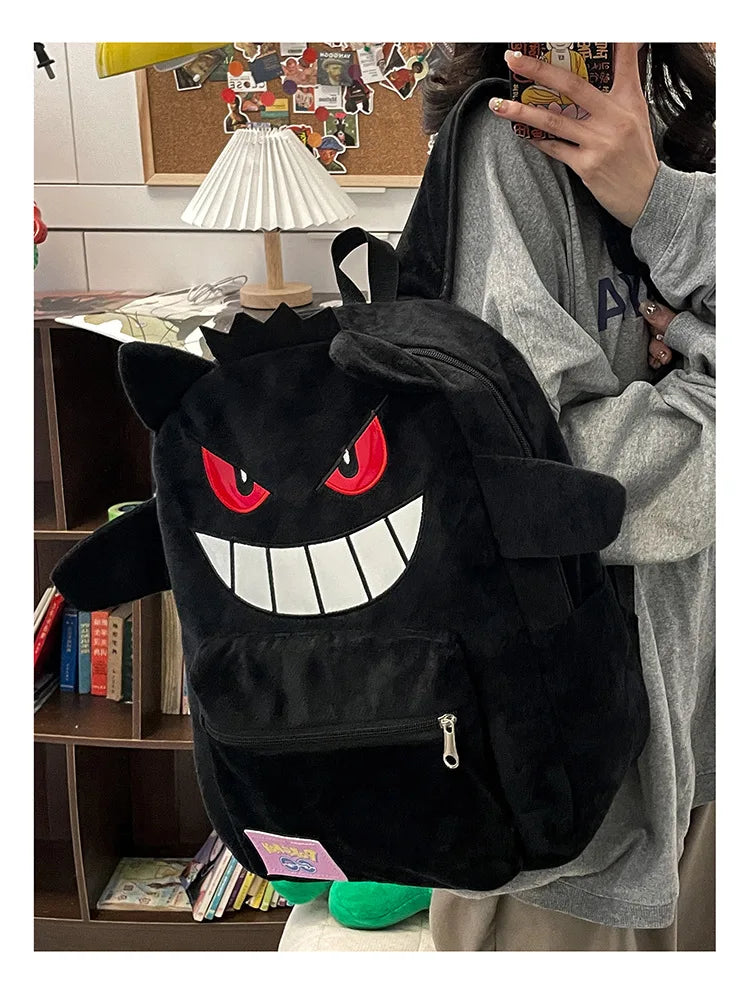 Gengar Backpack - Haunted Purple Pokemon Backpack | Cool School Bag