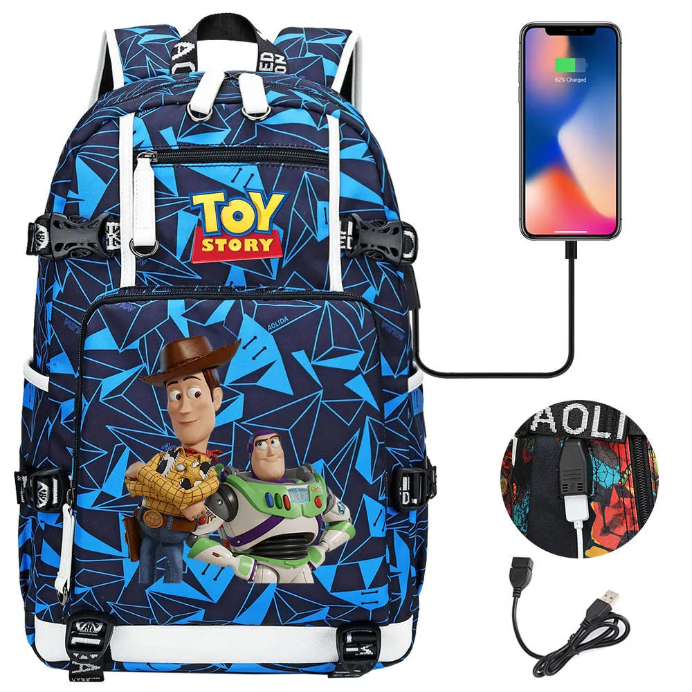 Buzz Lightyear & Woody USB Charging Backpack – To School and Beyond!
