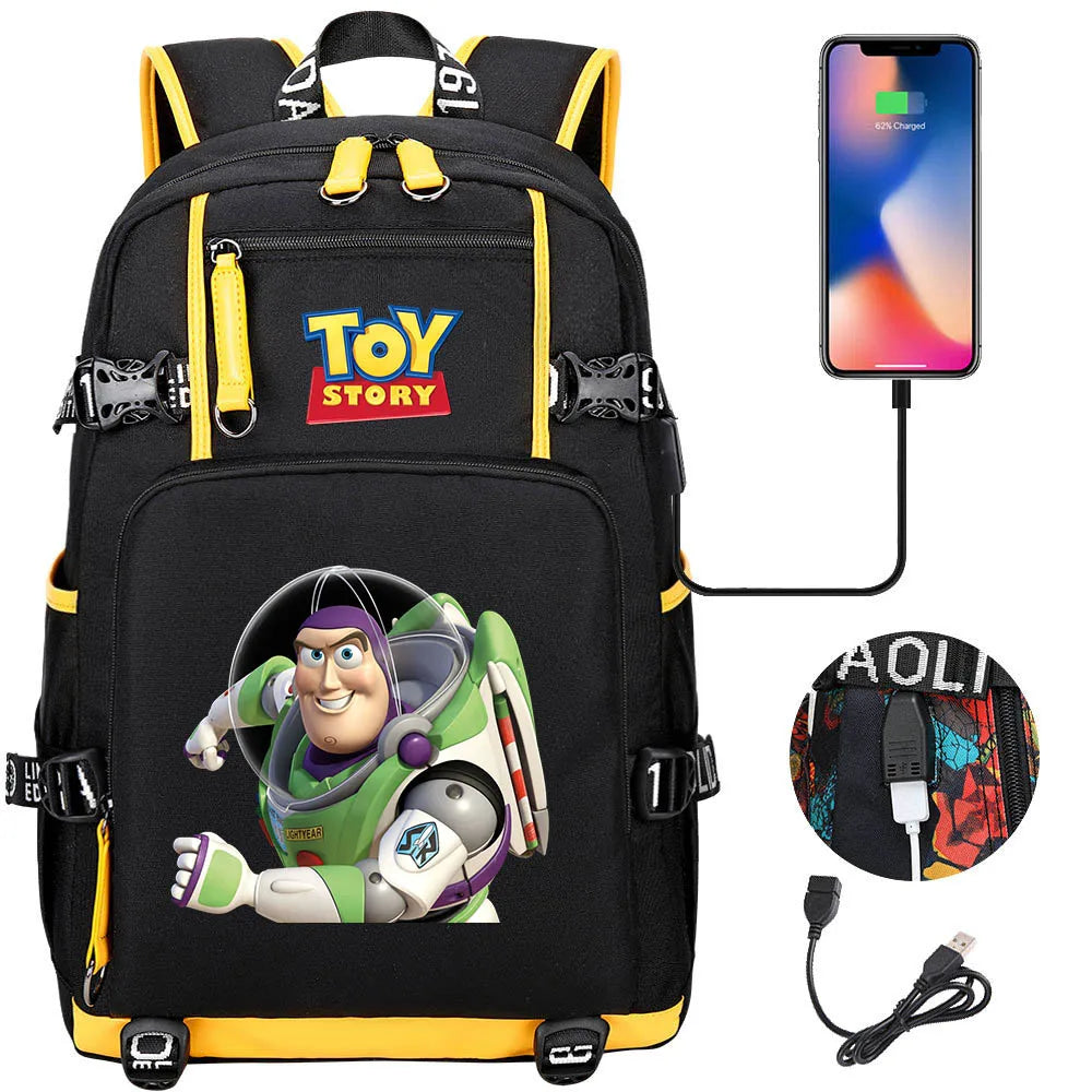 Buzz Lightyear & Woody USB Charging Backpack – To School and Beyond!