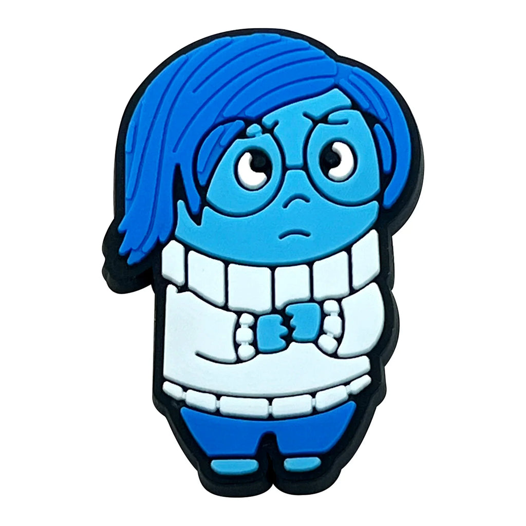 Inside Out Croc Charms – 9 Piece Disney Shoe Accessories Set | Playful Emotional Decorations