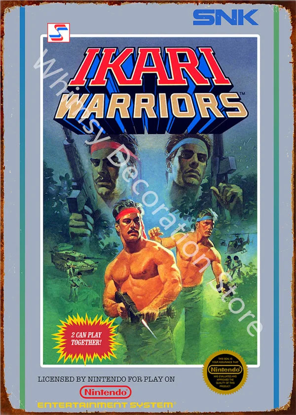 Anime Retro Video Game Metal Tin Sign - Wall Decor for Home Room