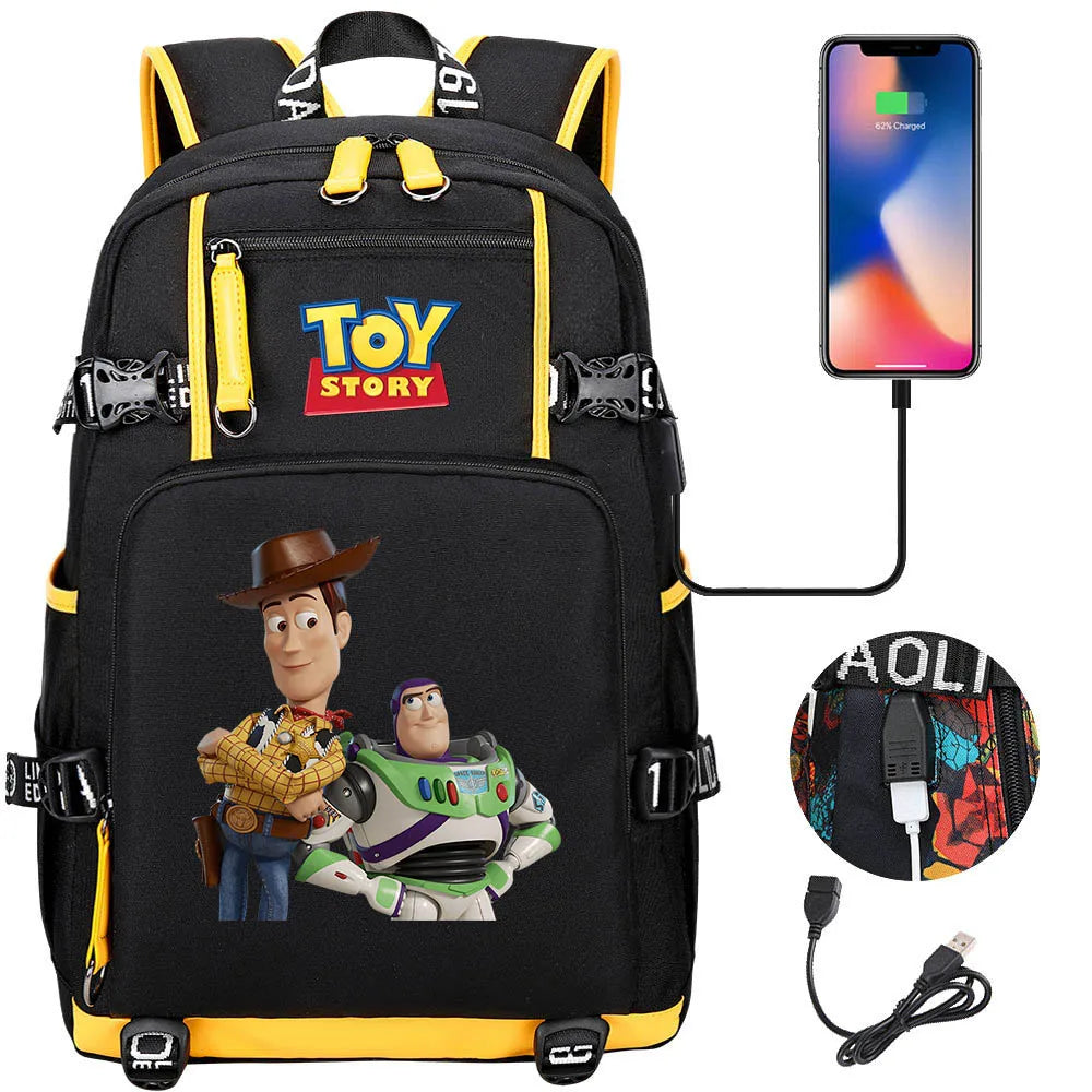 Buzz Lightyear & Woody USB Charging Backpack – To School and Beyond!