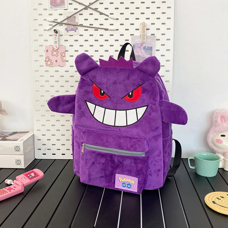 Gengar Backpack - Haunted Purple Pokemon Backpack | Cool School Bag