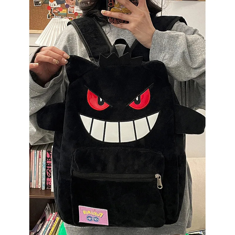 Gengar Backpack - Haunted Purple Pokemon Backpack | Cool School Bag