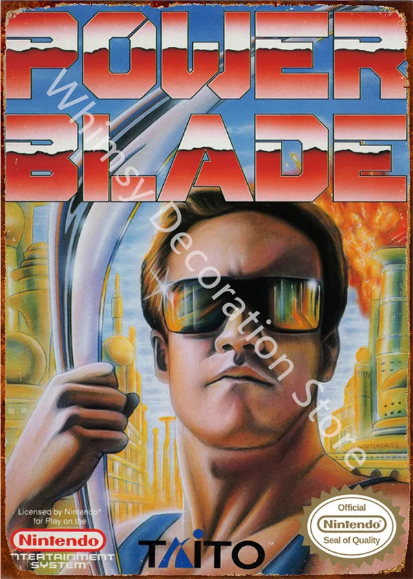 Anime Retro Video Game Metal Tin Sign - Wall Decor for Home Room