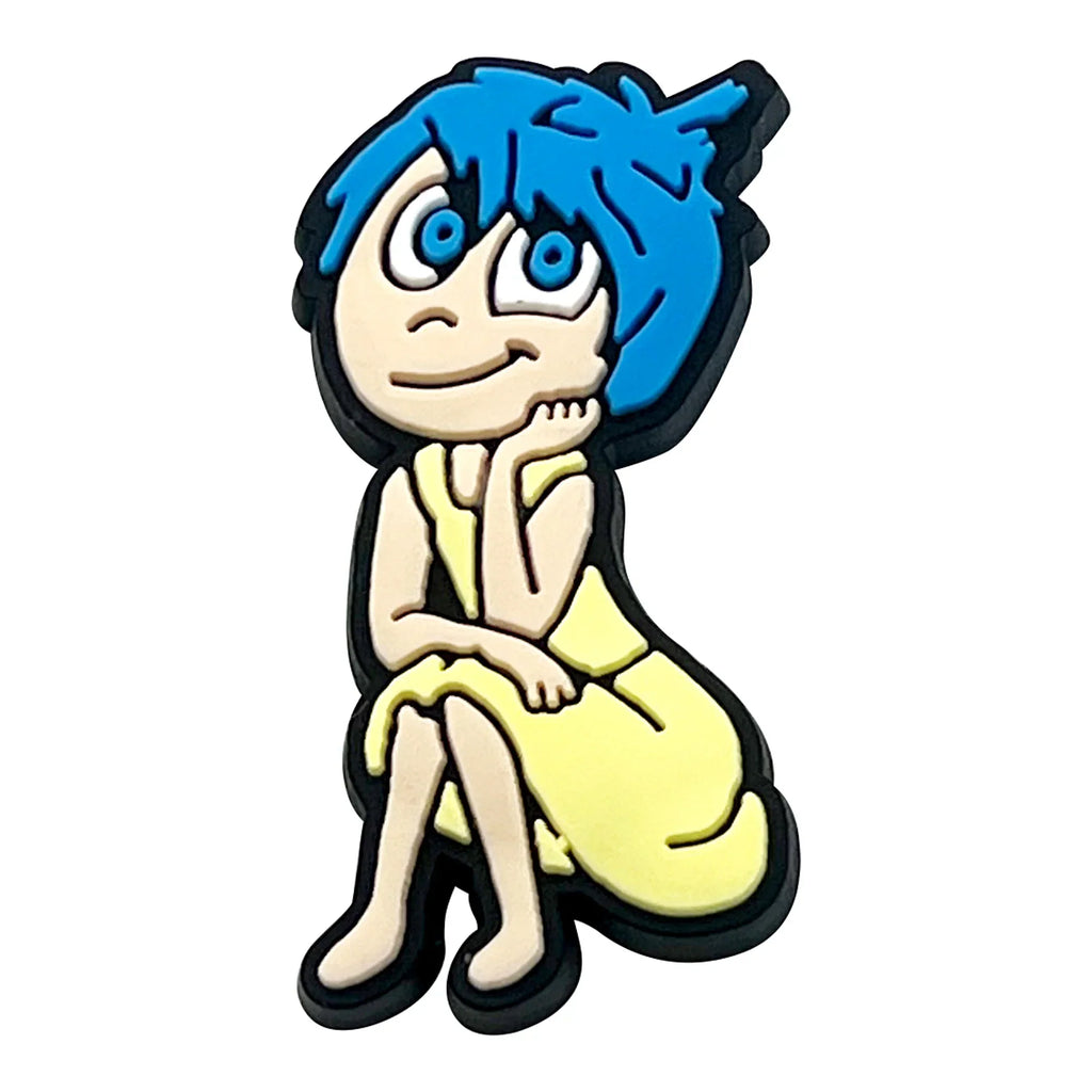 Inside Out Croc Charms – 9 Piece Disney Shoe Accessories Set | Playful Emotional Decorations