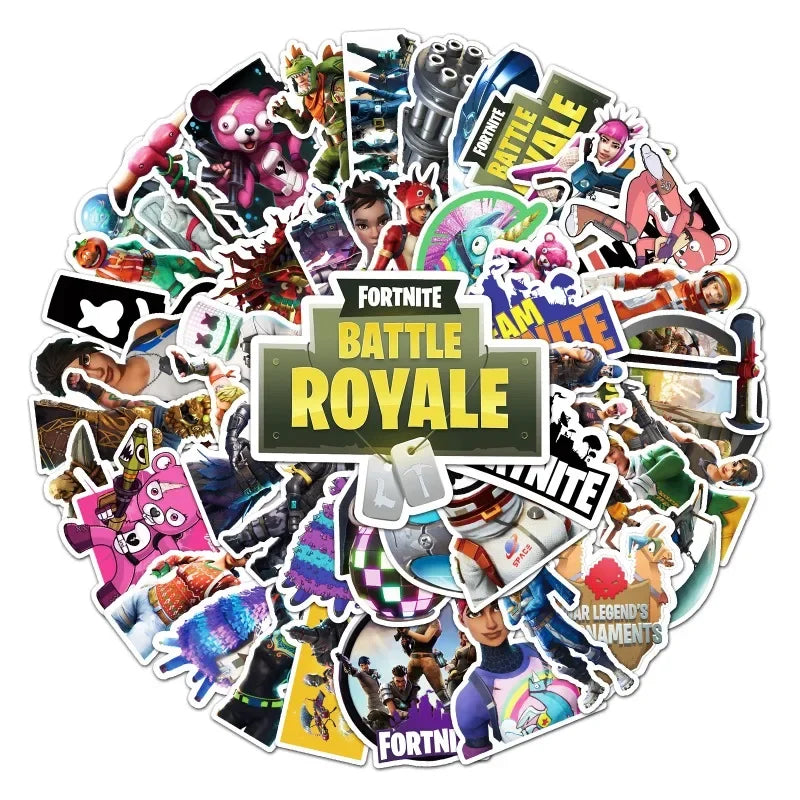 Fortnite Character Stickers - Laptop Decal Collection Featuring Waterproof Vinyl & Graffiti Art