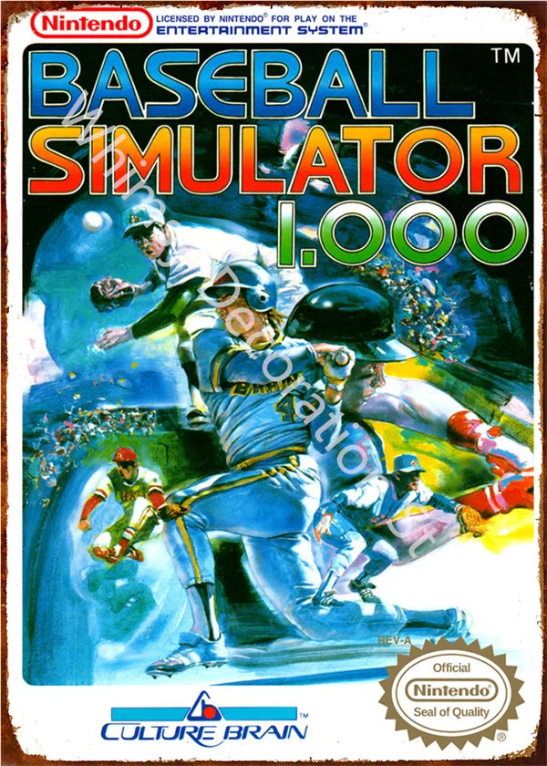 Anime Retro Video Game Metal Tin Sign - Wall Decor for Home Room