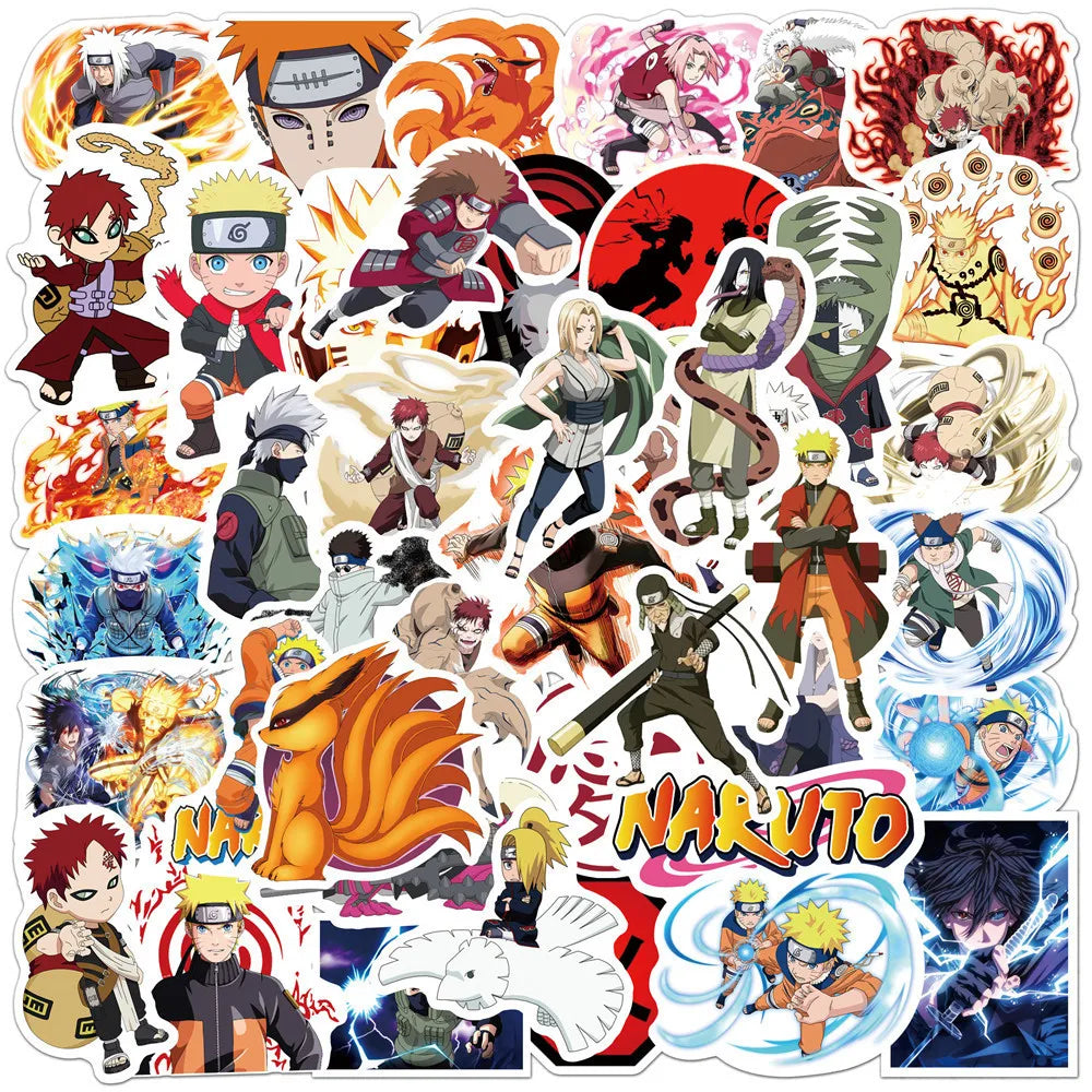 Naruto Anime Stickers – Waterproof Vinyl Decals | Durable Fade-Resistant Laptop & Skateboard Stickers
