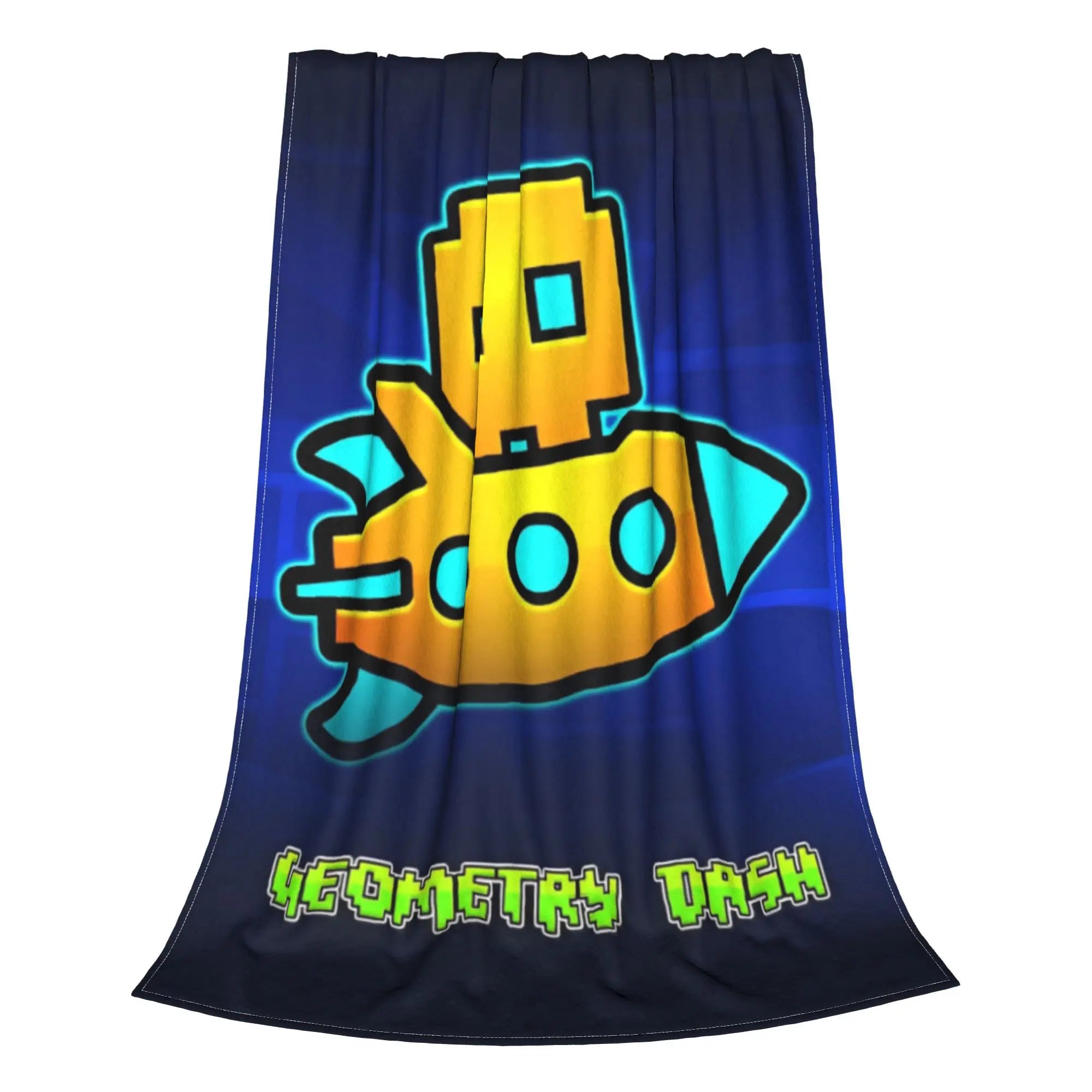 Geometry Dash Blanket - Ultra-Soft Flannel Throw for Cozy Bedroom Comfort