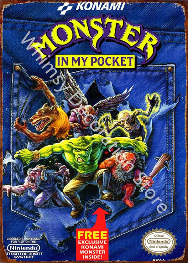 Anime Retro Video Game Metal Tin Sign - Wall Decor for Home Room