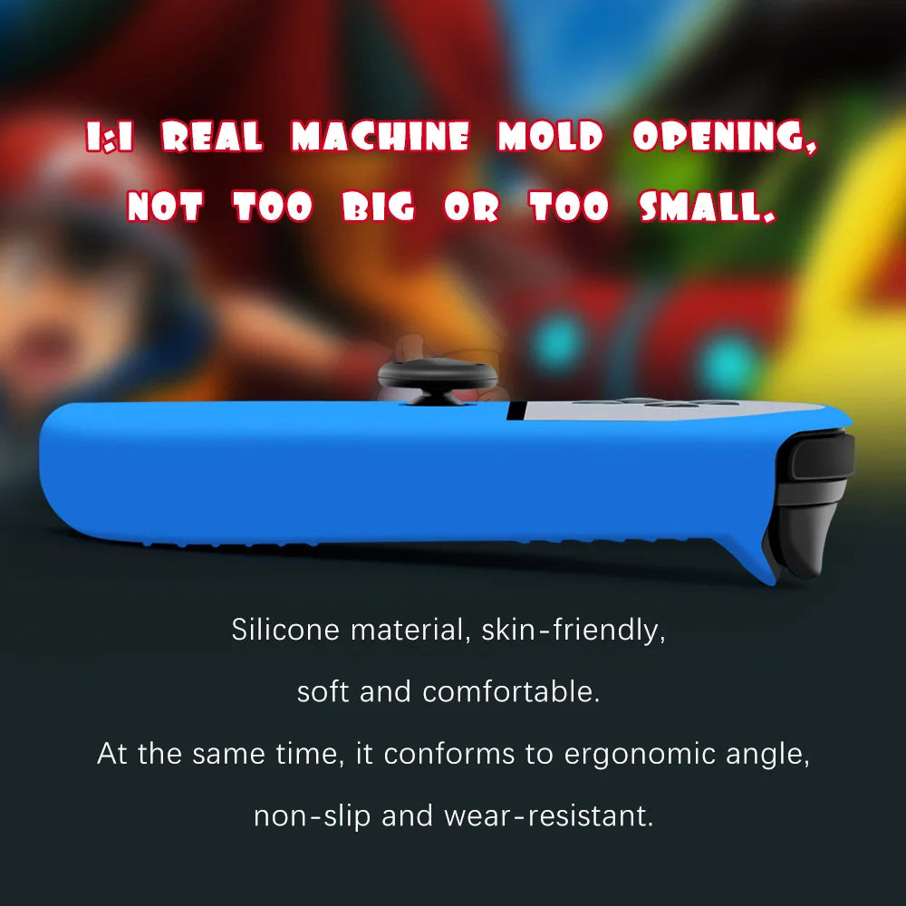 Silicone Soft Case Thumb Stick Grip Cap Joystick Protective Cover For Nintendo Switch Oled NS Joy-Con Controller Protector Skin