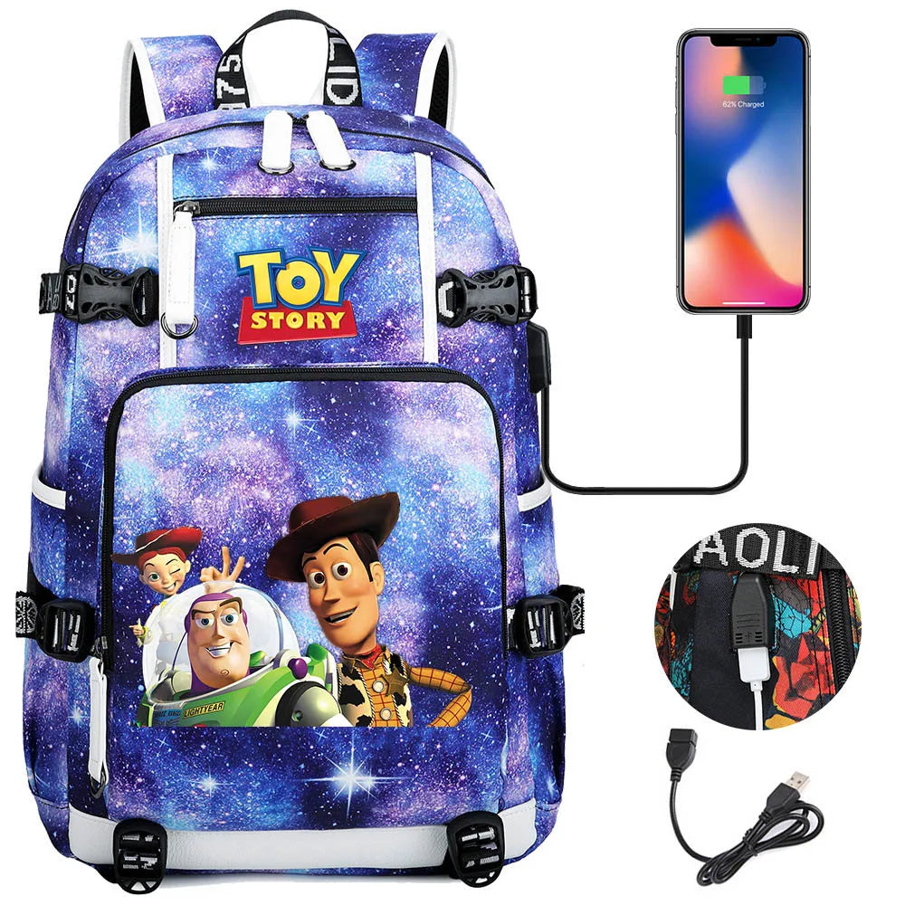 Buzz Lightyear & Woody USB Charging Backpack – To School and Beyond!