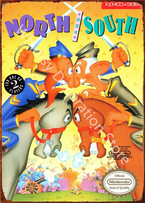 Anime Retro Video Game Metal Tin Sign - Wall Decor for Home Room