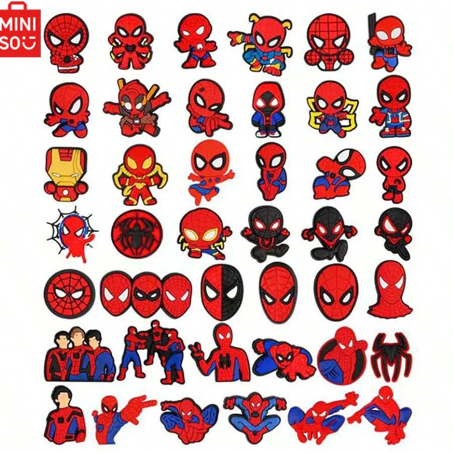 42-piece Spiderman Shoe Charms Set