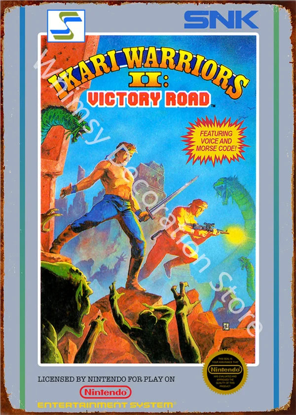 Anime Retro Video Game Metal Tin Sign - Wall Decor for Home Room