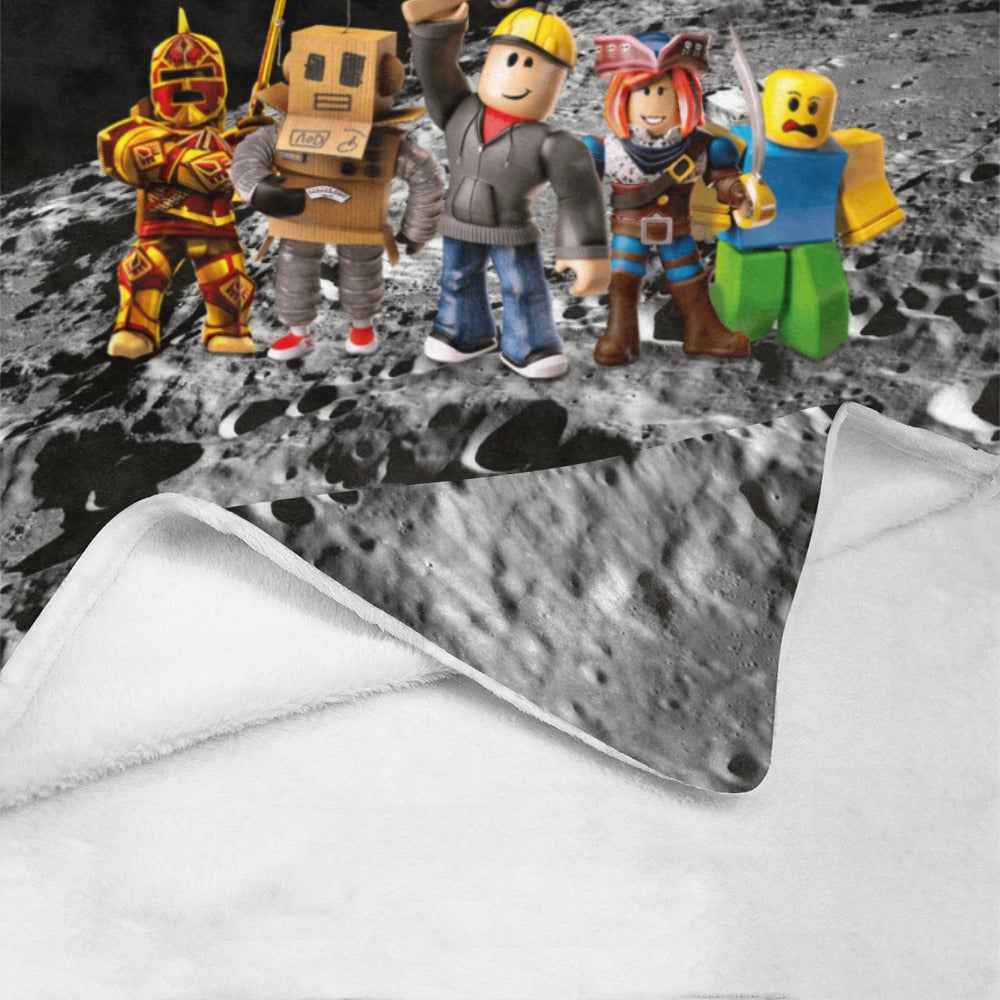 Ultra Soft Fleece Blanket – Plush Polyester Roblox Cozy Gamer Throw 54x70