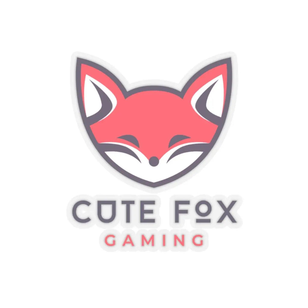 Fox Gamer Stickers – Cute Vinyl Kiss Cut Decals | Adorable Chibi Style Pack