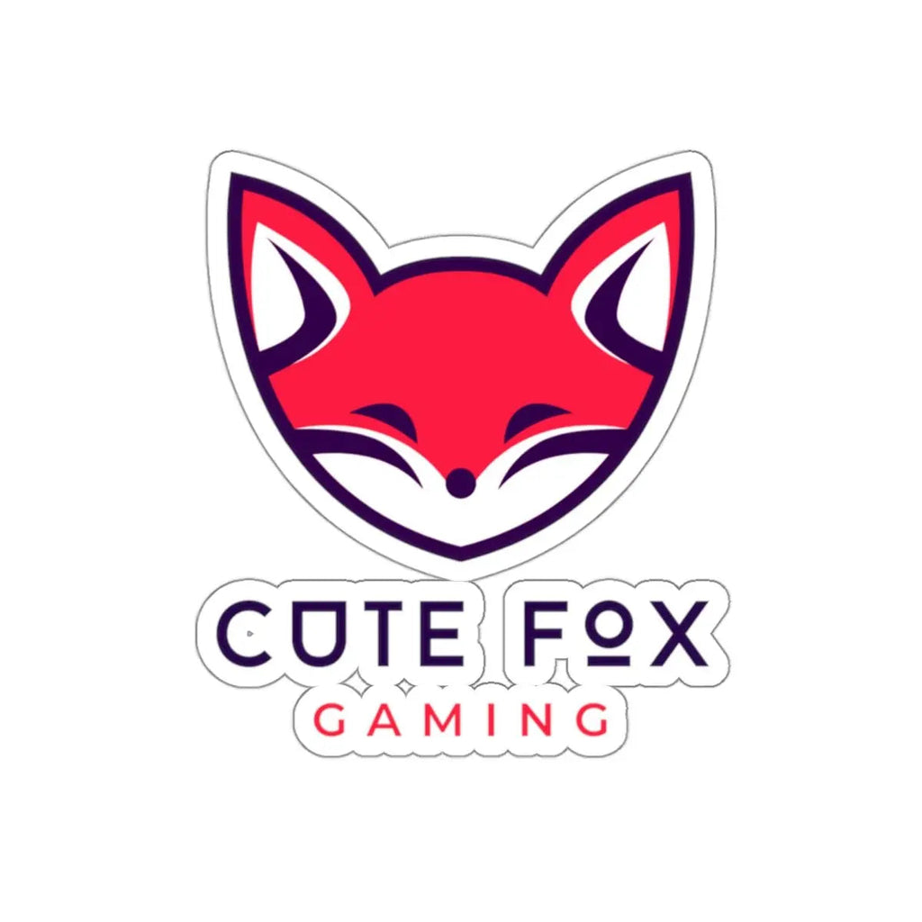 Fox Gamer Stickers – Cute Vinyl Kiss Cut Decals | Adorable Chibi Style Pack