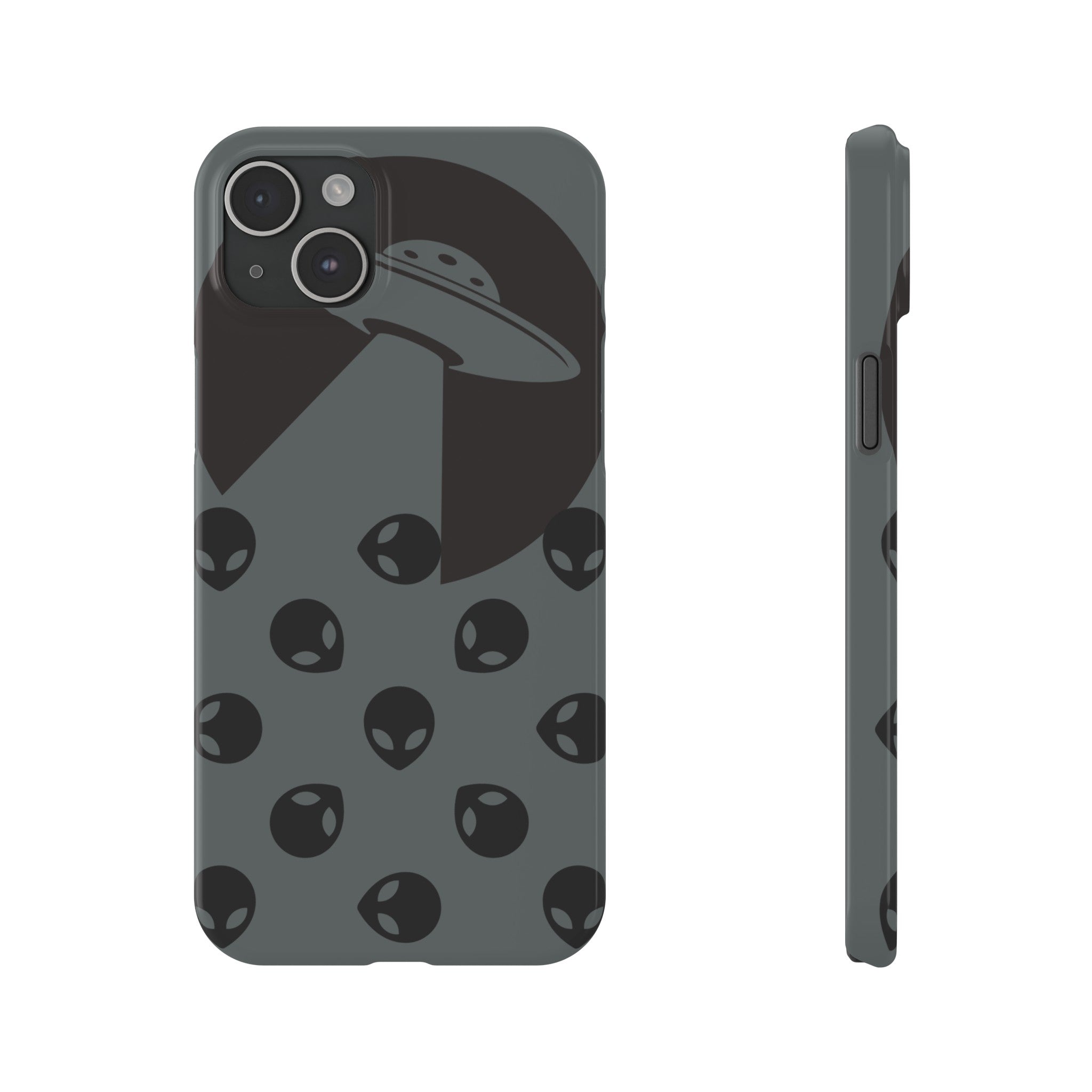 Alien Spaceship Slim Phone Cases