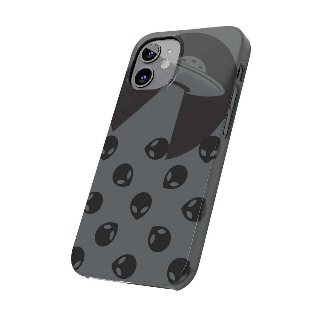 Alien Spaceship Slim Phone Cases