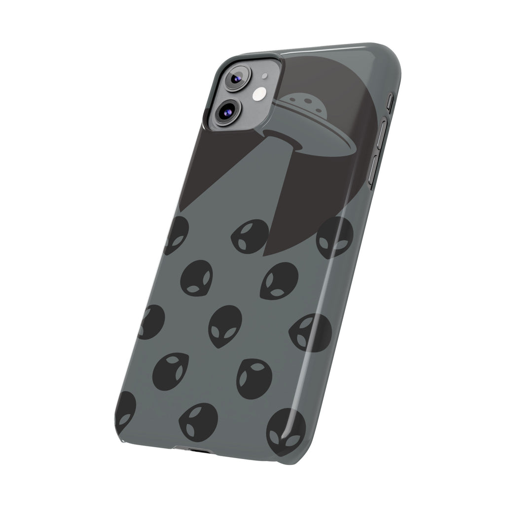 Alien Spaceship Slim Phone Cases