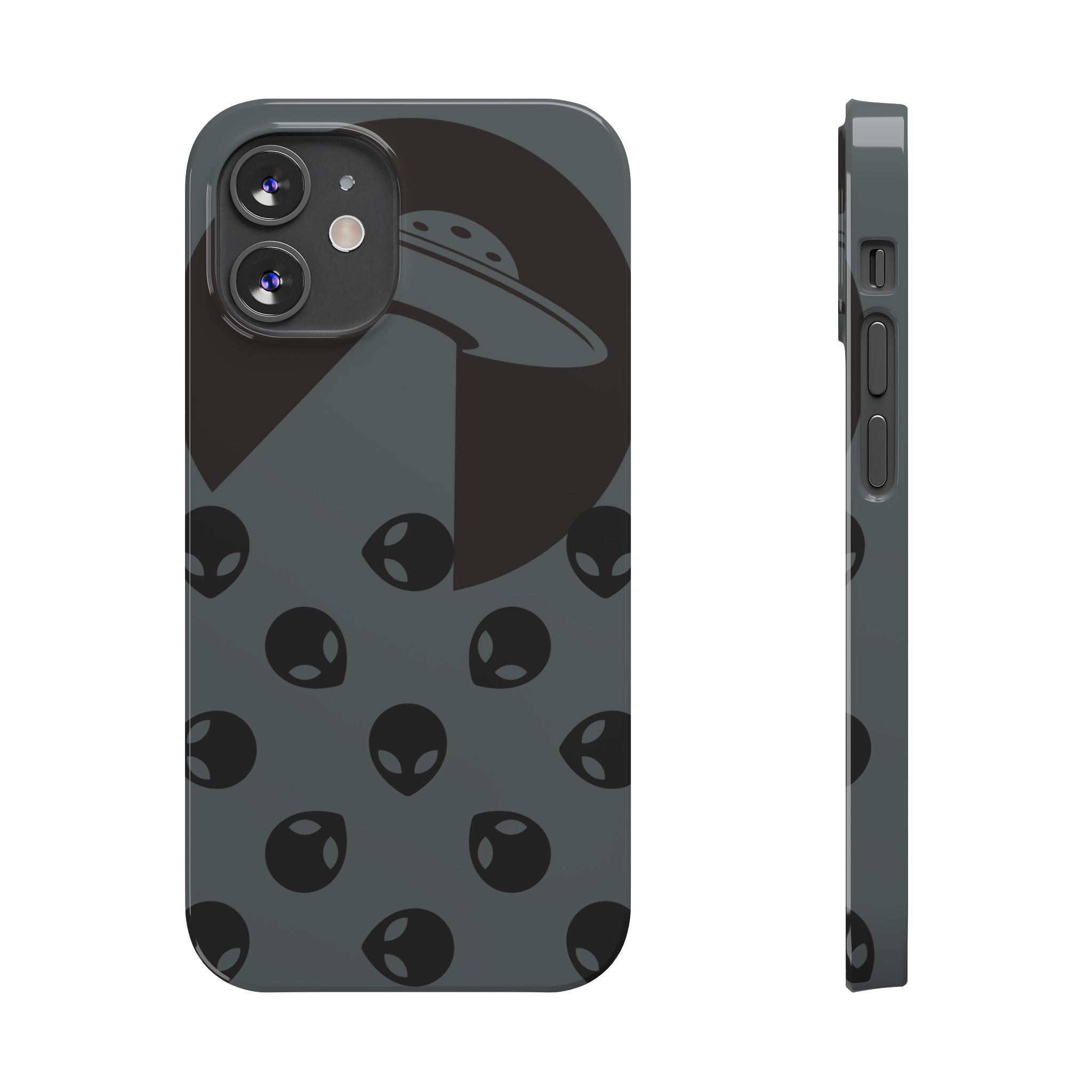 Alien Spaceship Slim Phone Cases