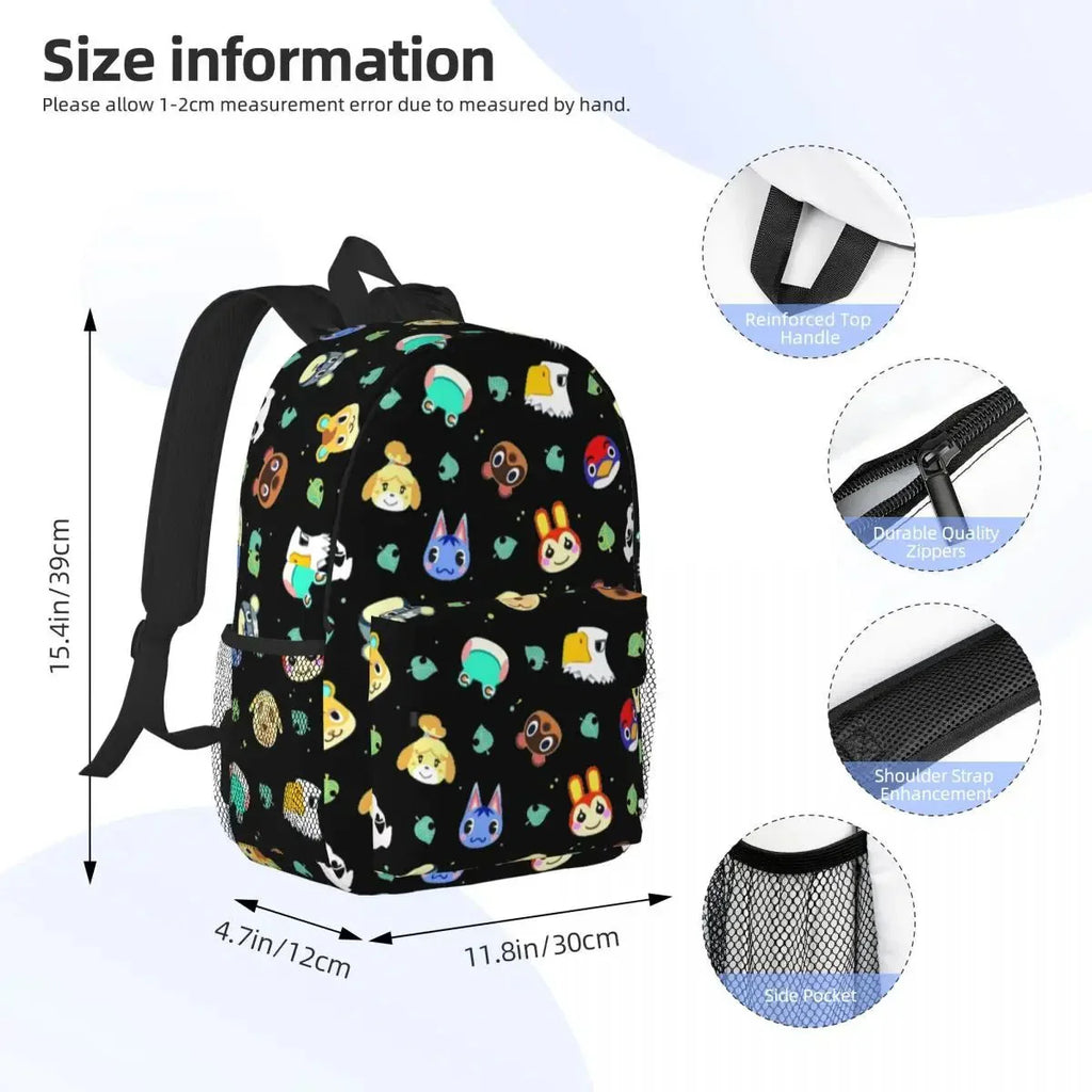 Animal Cross 3D Print Backpack