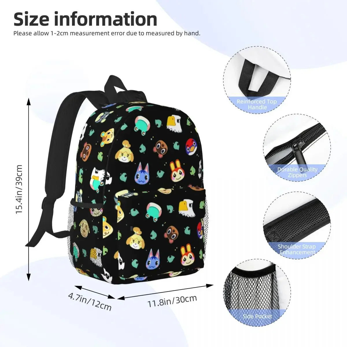 Animal Cross 3D Print Backpack