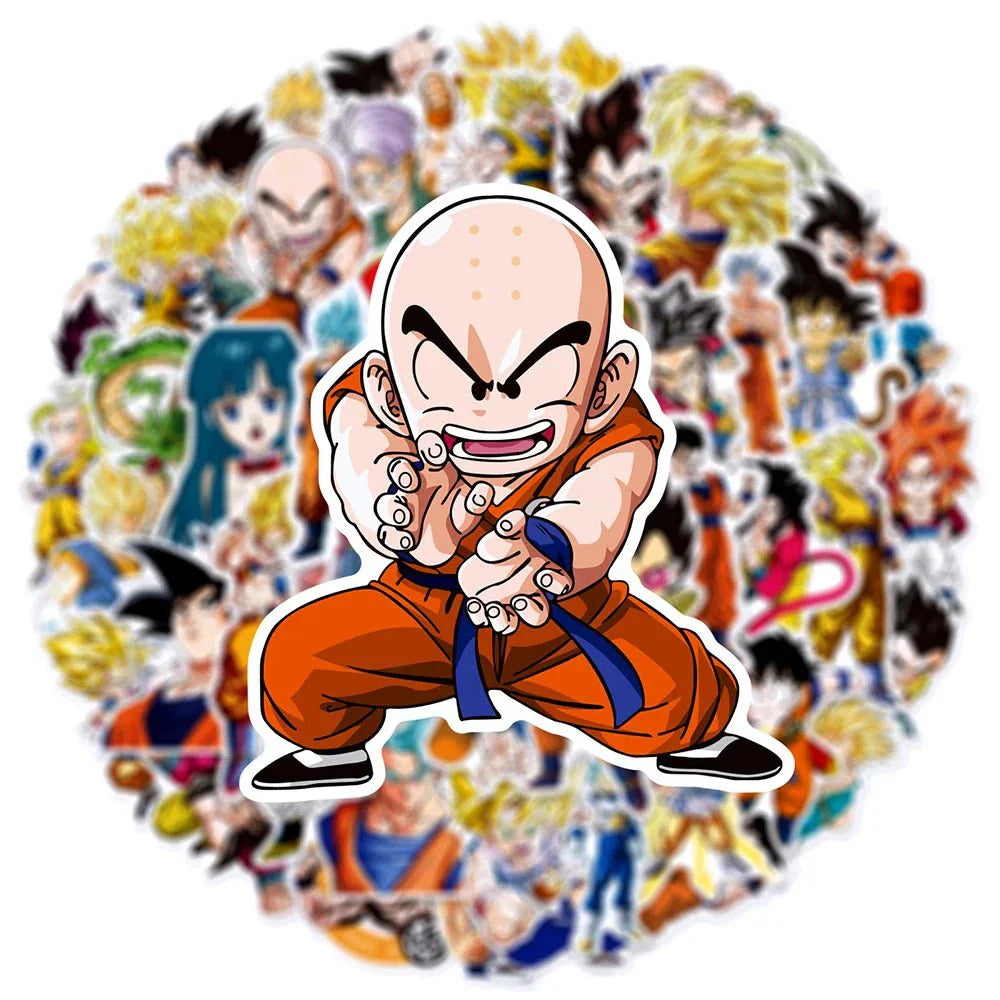 Dragon Ball Stickers – Super Saiyan Anime Character Decals | Laptop & Phone