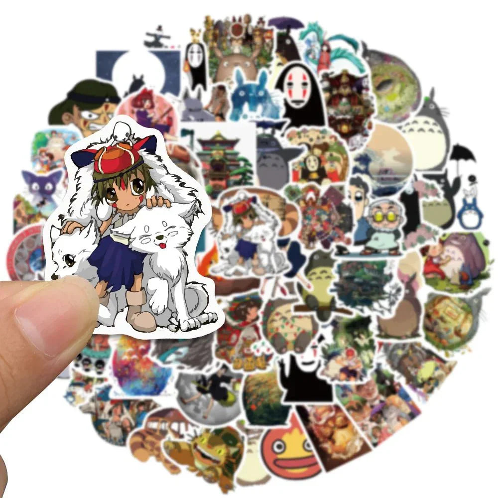 Anime Stickers - Waterproof Vinyl Decorative Stickers | Durable Cartoon Decals for Laptops & Skateboards