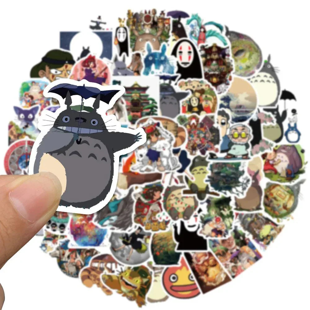 Anime Stickers - Waterproof Vinyl Decorative Stickers | Durable Cartoon Decals for Laptops & Skateboards