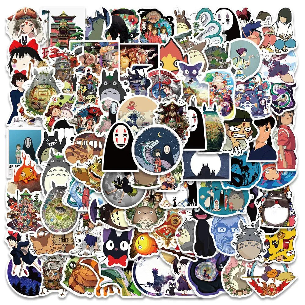 Anime Stickers - Waterproof Vinyl Decorative Stickers | Durable Cartoon Decals for Laptops & Skateboards