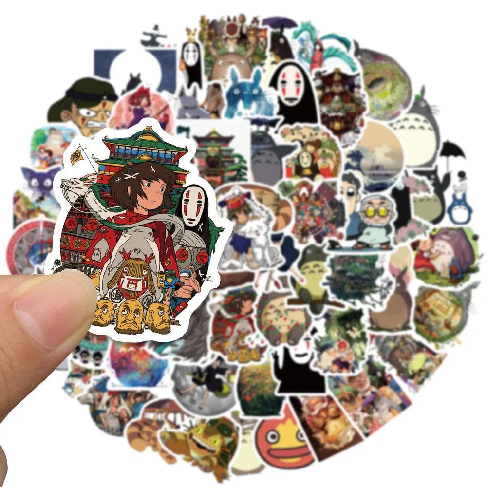 Anime Stickers - Waterproof Vinyl Decorative Stickers | Durable Cartoon Decals for Laptops & Skateboards