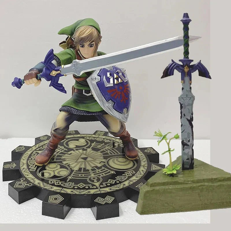 Skyward Sword Link Figure – 7.9 Inch Articulated Zelda Action Figure with Master Sword