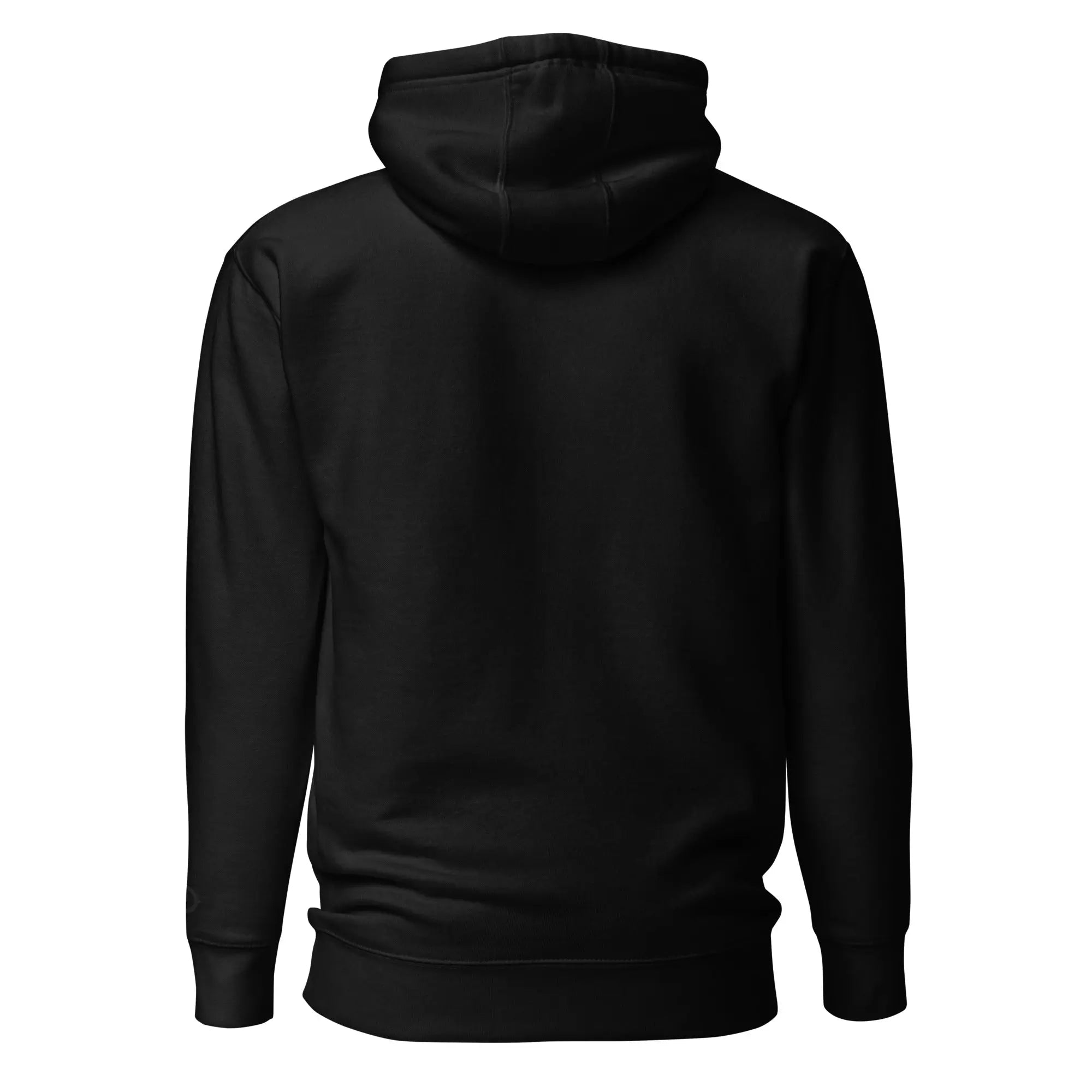 Embroidered Unisex Hoodie - Black Hoodie With Pouch Pocket | Soft Cotton Blend