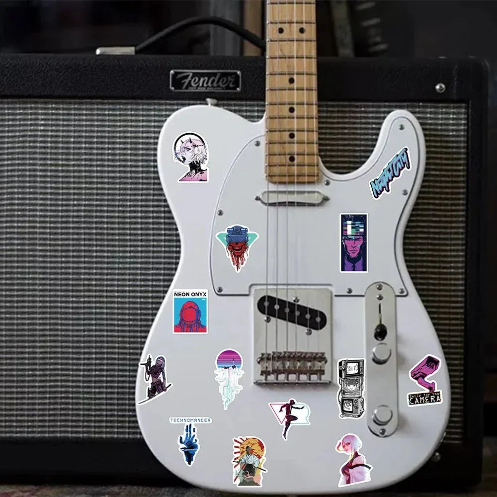 Cyberpunk Stickers – Cartoon Sticker Pack With Durable Vinyl & Vibrant Art