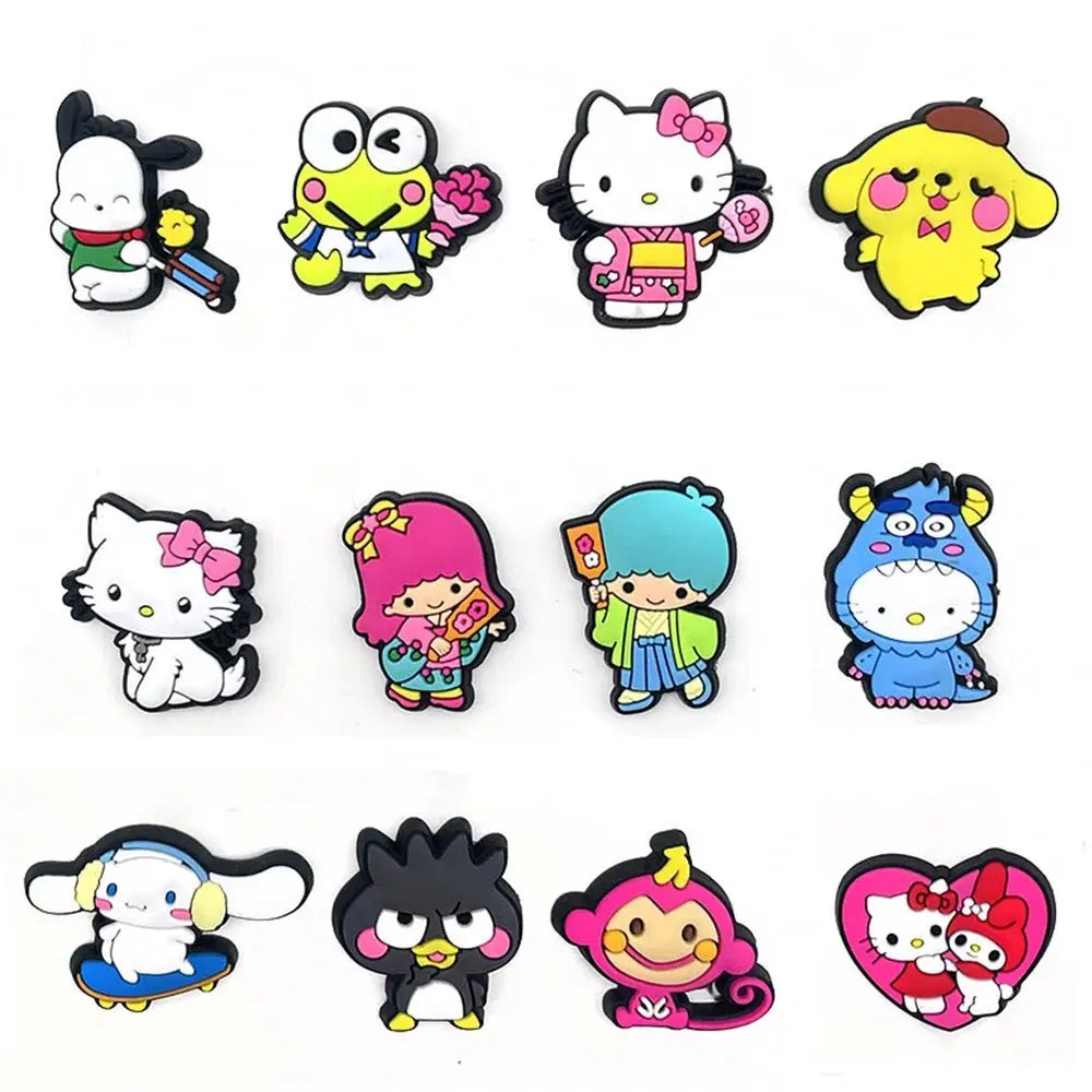 Cartoon PVC Shoe Charms - Colorful Disney, Pokemon & Sanrio Croc Accessories Set