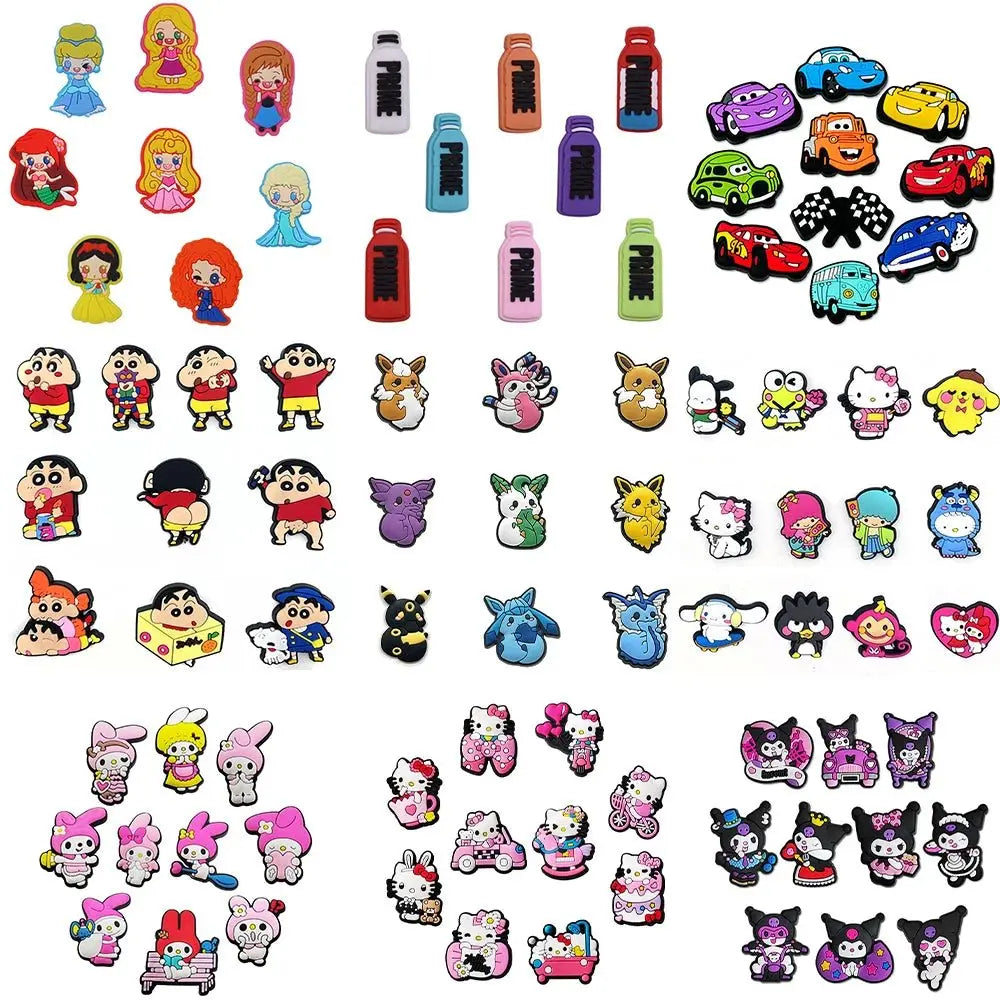 Cartoon PVC Shoe Charms - Colorful Disney, Pokemon & Sanrio Croc Accessories Set