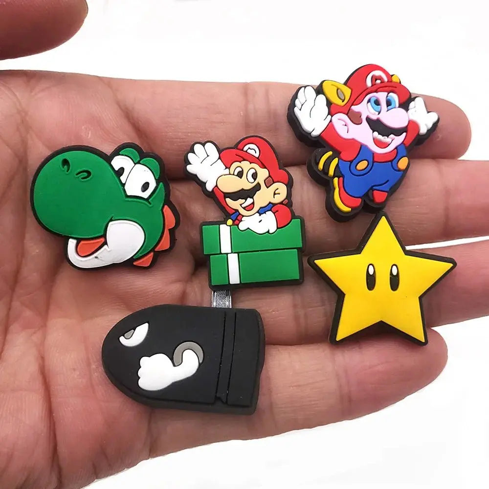 Cartoon Shoe Charms | Playful Shoe Buckle Decorations for Childrens Shoes