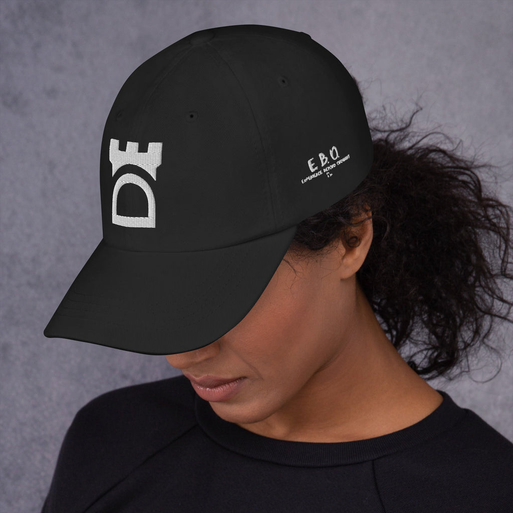 Dad Hats - Clash Embroidered Baseball Cap With Adjustable Strap & Curved Visor