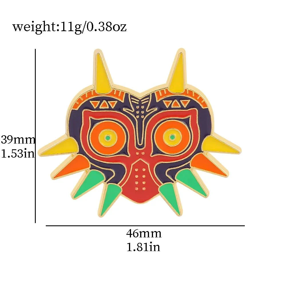 Classic Zelda Enamel Brooch Link Sword Lynel Shield Lapel Badge Pins