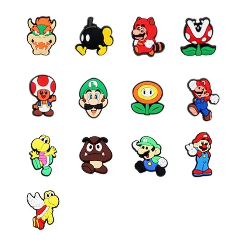 Cute Cartoon Game Character Shoe Charms - Perfect Sandal Accessories for Kids and Girls - Great for Parties and Gifts