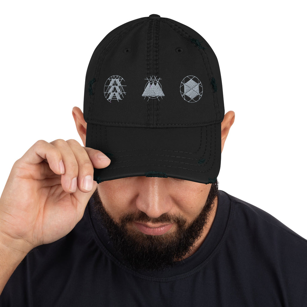 Distressed Dad Hat – Adjustable Cotton Twill Hat With Soft Crown Cap