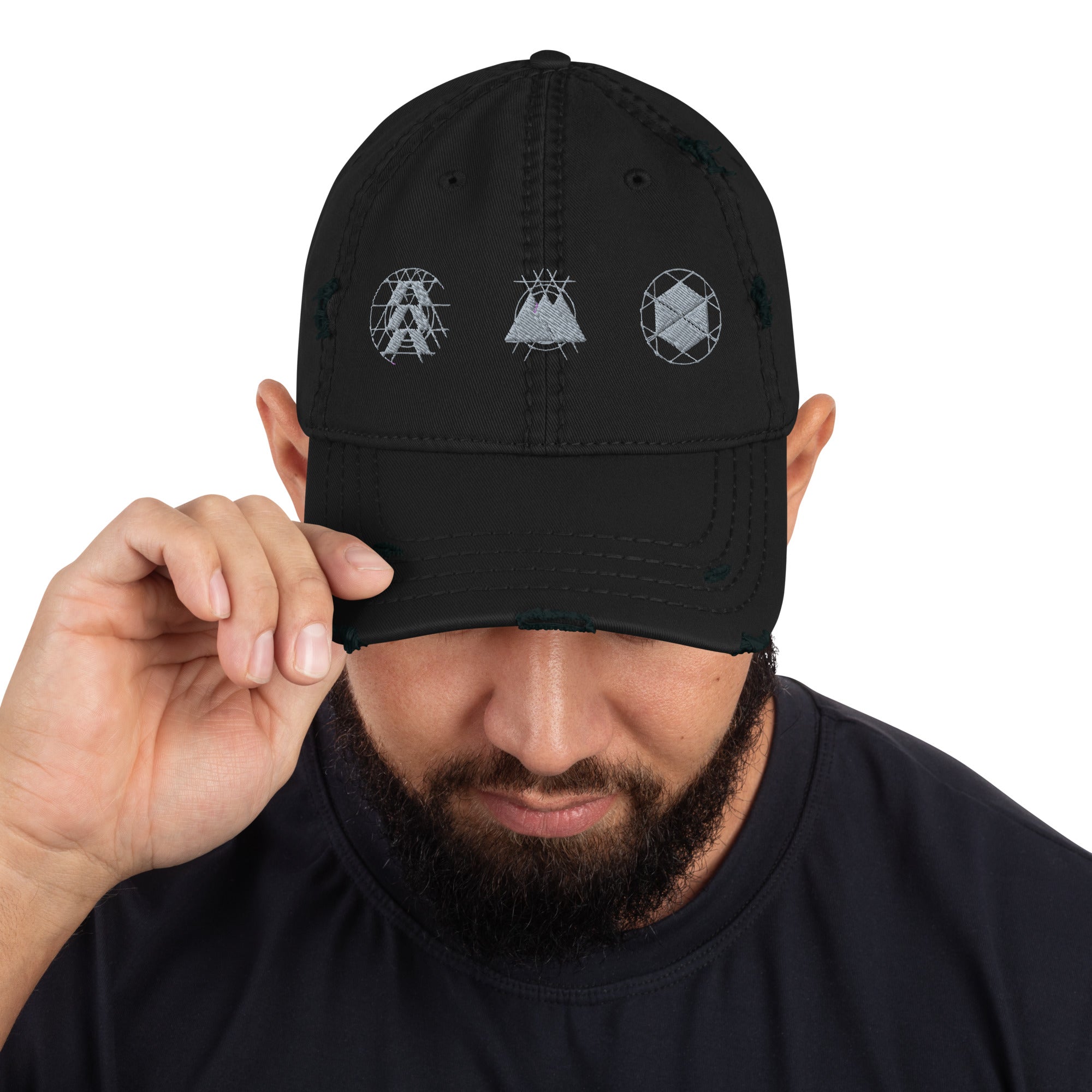 Distressed Dad Hat – Adjustable Cotton Twill Hat With Soft Crown Cap