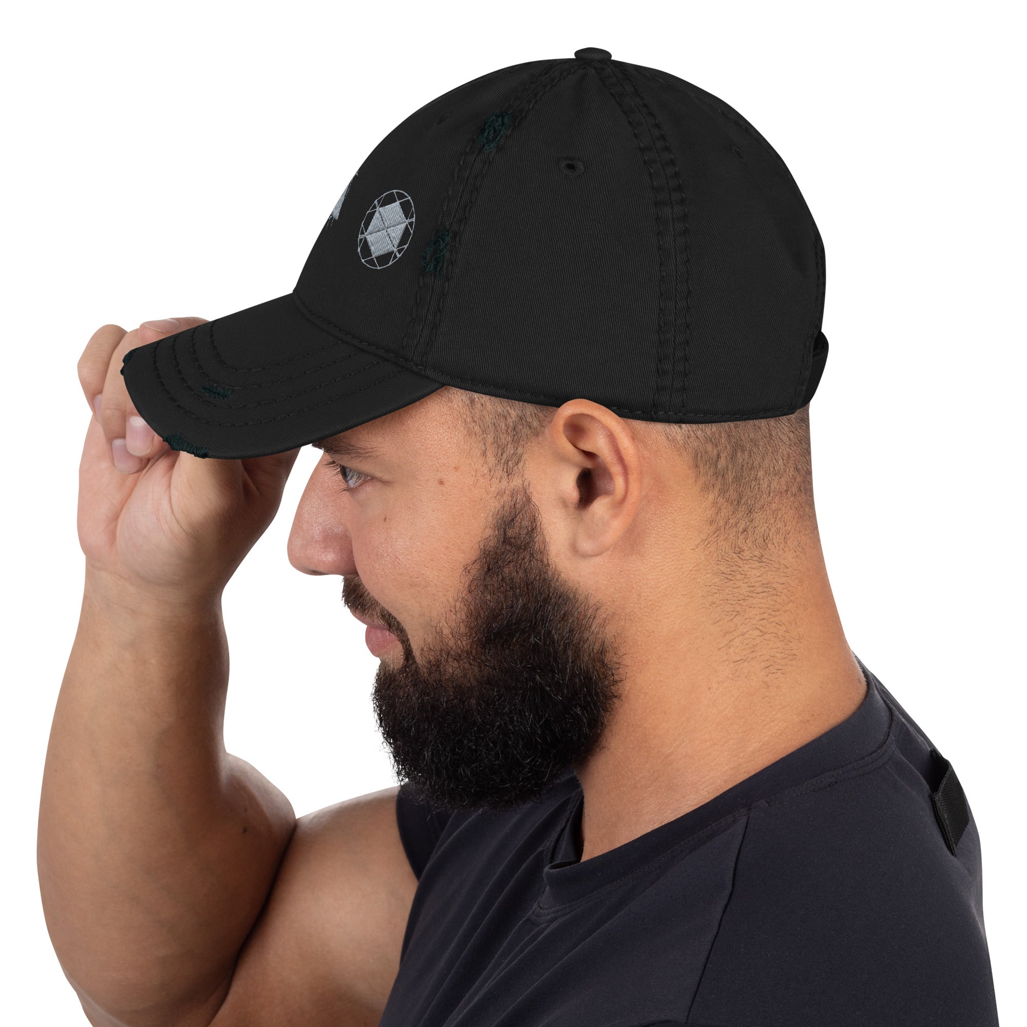 Distressed Dad Hat – Adjustable Cotton Twill Hat With Soft Crown Cap